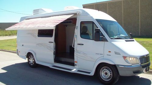 2002 dodge sprinter 2500 super tall long rv roof a/c inverter great shape diesel