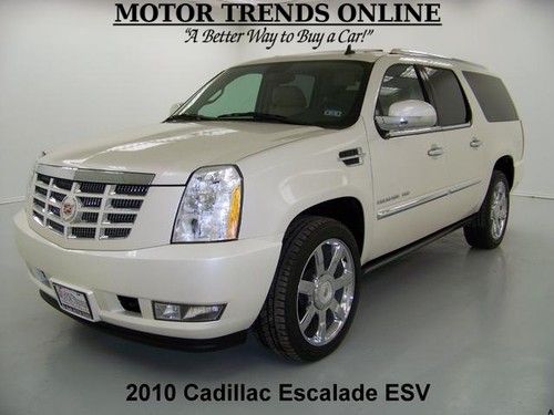 2010 esv premium navigation dual dvd roof htd seats cadillac escalade 30k