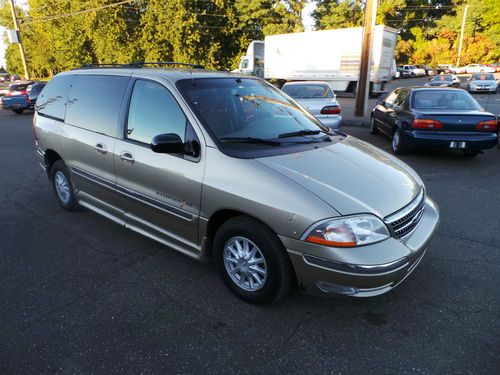 1999 ford windstar se mini passenger handicap accessable ramp van no reserve!!!