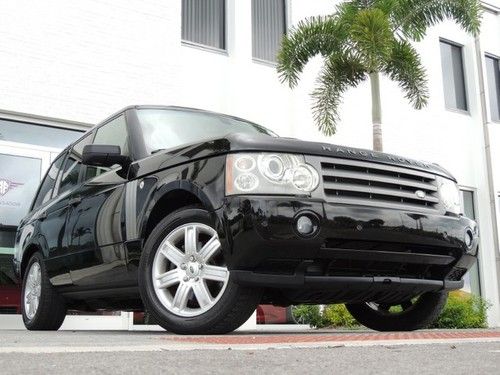 Florida 1 owner garage kept range rover hse black on tan excellent