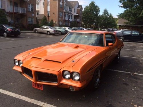 1972 pontiac gto judge clone, sunkist orange