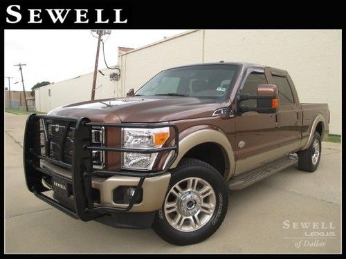 2012 f250 super duty king ranch 4x4 6.7l diesel backup cam heated seats 1-owner
