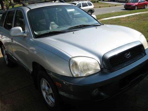 2002 hyundai santa fe gls sport utility v6 1 owner 4 wheel drive 4x4 leather