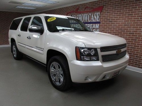 2008 chevrolet suburban ltz 4x4 navigation 3rd row seat polished wheels