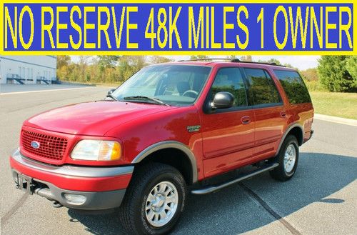 No reserve 1 owner 48k miles xlt 4x4 mint condition 5.4l 00 01 03 tahoe suburban