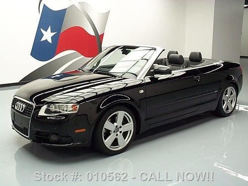 2009 audi a4 s-line cabriolet turbo htd leather 28k mi! texas direct auto