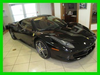 12 nero black 4.5l v8 f-1 *leather &amp; alcantara electric seats *scuderia shields