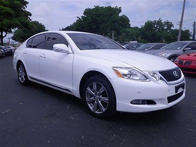 2008 lexus gs 350 awd-auto white-leather-navigation