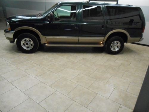 02 excursion limited 7.3l diesel 4x4 heated leather we finance 3rd seat tow
