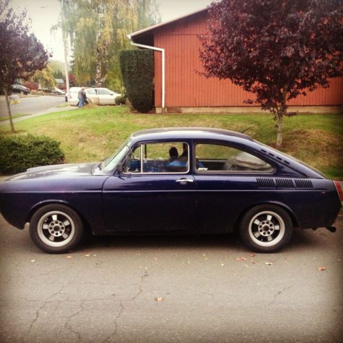 1972 vw volkswagen fastback type 3 blue manual transmission nr