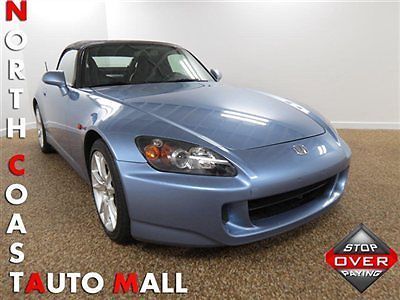 2005(05)s2000 soft convertible 6 speed blue/blue lthr start button cruise save!!