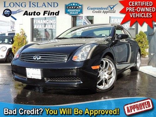 05 black coupe g35 luxury leather sunroof auto transmission xenon sport alloy