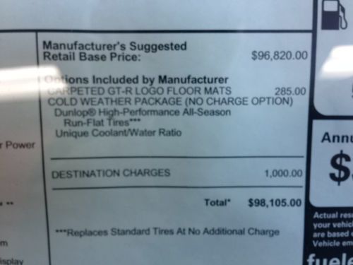 BRAND NEW 2013 Nissan GT-R wi PREMIUM PKG orig MSRP $98,105 Buy Below Invoice, US $89,888.00, image 5