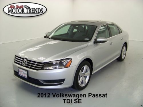 2012 tdi diesel se sunroof leather htd seats media volkswagen passat 42k