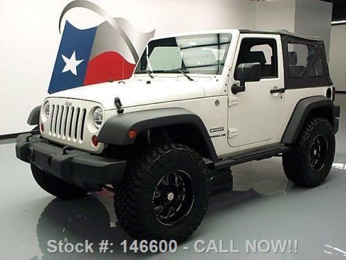 2010 jeep wrangler 4x4 sport convertible 6 speed 25k mi texas direct auto