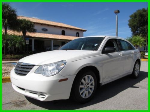 09 white lx 2.4l i4 sebring 30 mpg sedan *satellite radio *cruise control