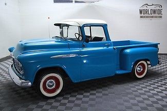1957 chevy shortbed pickup truck! completely restored! extremely rare!!