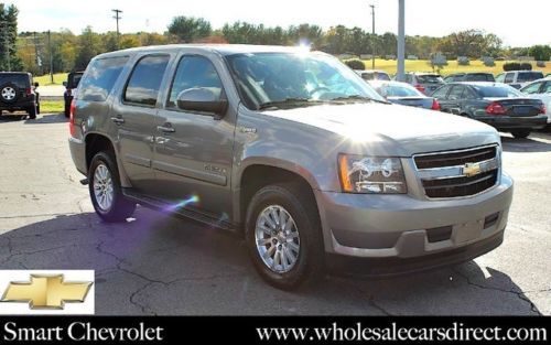 Used chevrolet tahoe hybrid 4x2 sport utility 2wd chevy electric suv gas saver