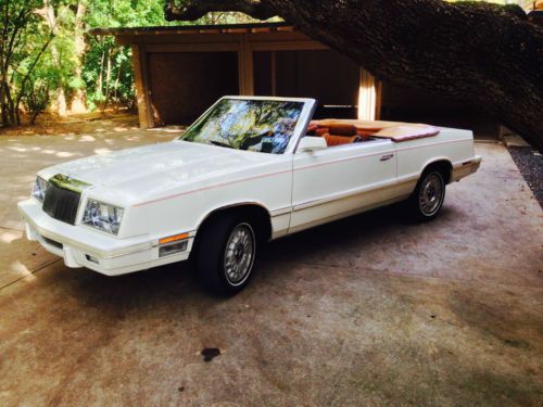 1982 chrysler lebaron mark cross convertible medallion version