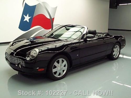 2003 ford thunderbird convertible soft top leather 52k! texas direct auto