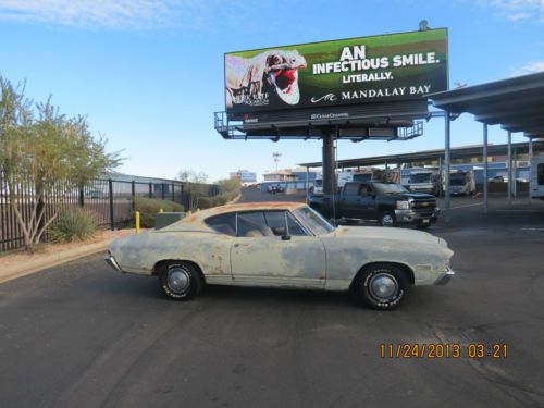 No reserve 1968 chevelle malibu 307 all #s matching 1 owner rare factory options