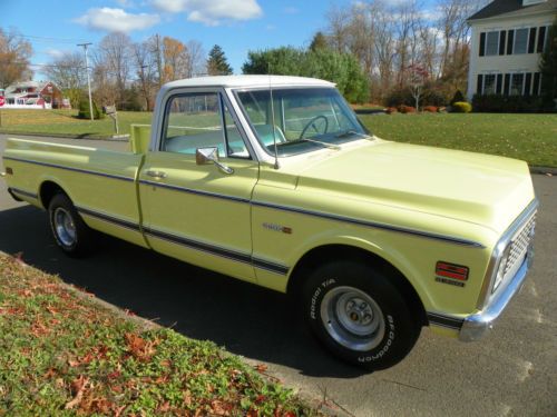 1972 chevrolet c-10 long bed fleet side cheyenne v8 restored original chevy