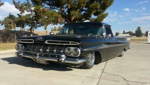 1959 el camino, black, 396 big block, turbo 400 transmission, bucket seat