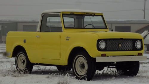 Classic 1962 international scout, original,80 series half cab pickup, 4x4. rare