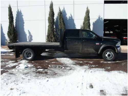 12 dodge diesel 4x4 flatbed slt dually crewcab