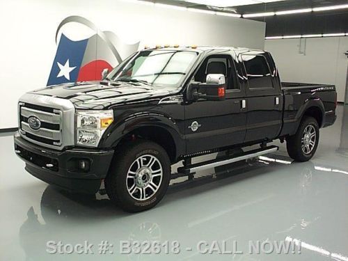 2013 ford f250 platinum crew 4x4 diesel sunroof nav 10k texas direct auto