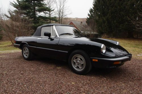 1987 alfa romeo spider graduate 2.0 5spd convertible 44,000 original miles