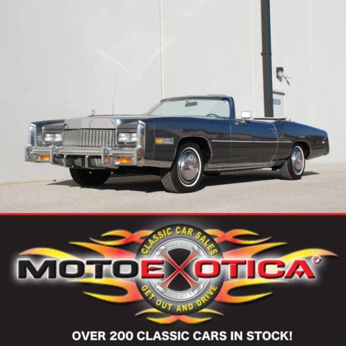 1975 cadillac eldorado convt-16k actual miles-500-cid v8-original interior-look!