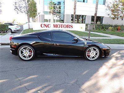 2006 ferrari f430 430 coupe f1 / nero on nero / daytona&#039;s / exhaust / radar