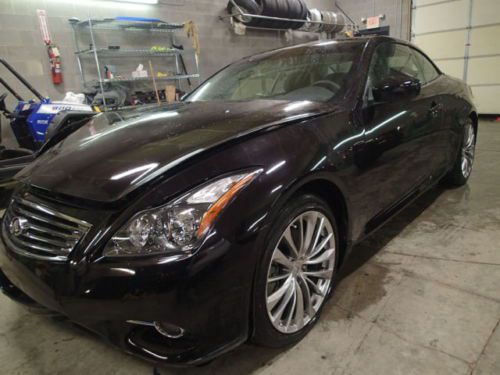 2013 infiniti g37 convertible, salvage, damaged, loaded