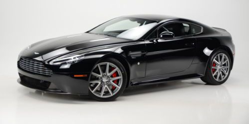 2012 aston martin v8 vantage s coupe jet black black 1254 miles as-new warranty!