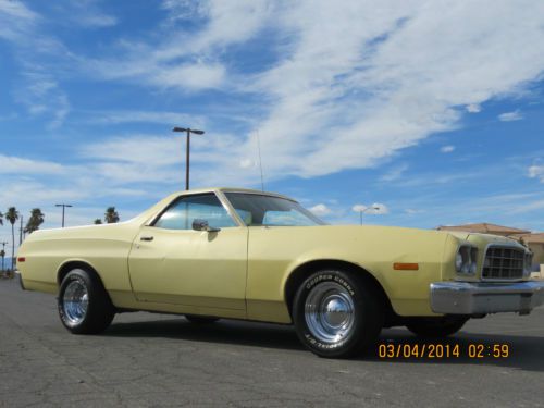 No reserve 1973 ford ranchero 500 351 all numbers matching west coast car