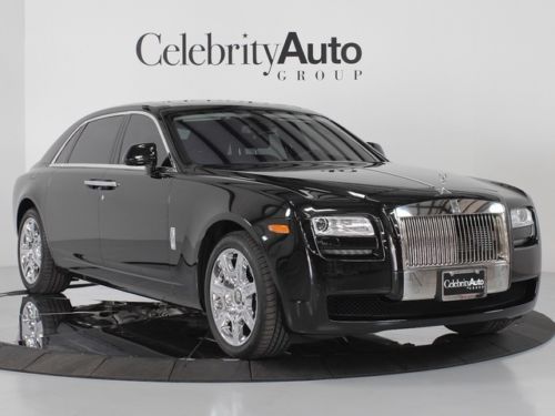 2012 rolls royce ghost ewb black/black rear ent rear massage seats