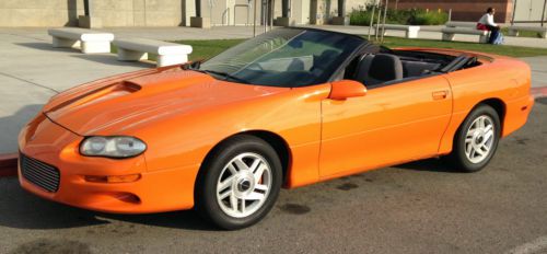 2001 camaro convertible v6 automatic 121k in hugger orange