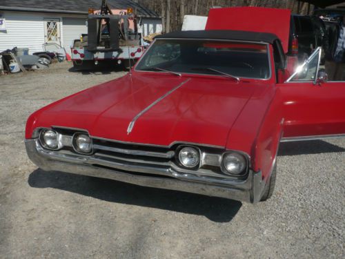1967 oldsmobile convertible 2 door 67 olds  cutless runs and drives with ac