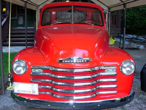 1951 chevy 3100 5 window short box pickup