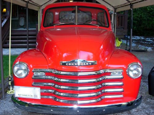 1951 chevy 3100 5 window short box pickup