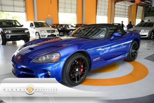 06 dodge viper srt-10 manual convertible 1 owner 30k alpine sound leather suede