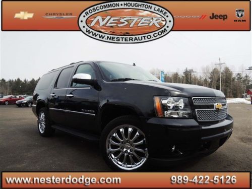 13 chevy suburban ltz 4x4 moonroof navigation dual dvd screens 22-inch wheels