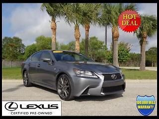 Lexus certified 2013 gs 350 f-sport navigation blind spot monitor/more +1.9% apr