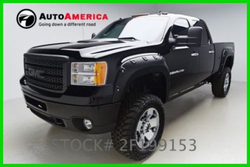 We finance! 34102 miles 2012 gmc sierra 2500hd denali! turbo 6.6l v8 32v bose