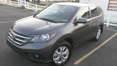 2013 honda cr-v ex gray sport utility 4-door 2.4l awd 4wd * salvage rebuildable*