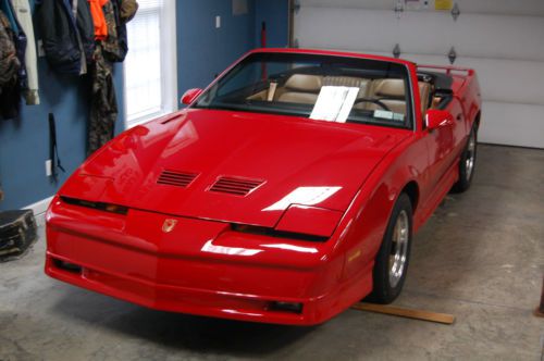 1989 pontiac trans am gta  convertible with rare factory 350tpi engine