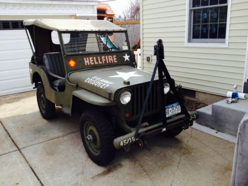 1948 willys jeep cj2a military   no reserve  awesome!