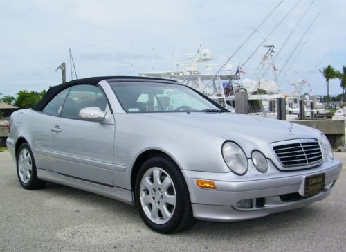 Low miles!! 1 owner!! mercedes clk320 conv!! htd sts!! lthr!! fl car!! call now!