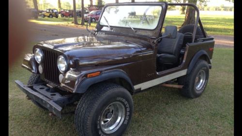 1977 jeep cj-7 = 6-cyl. engine = 3-speed trans.